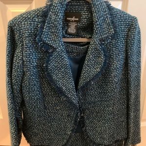 New teal 3 piece skirt  suit- never worn